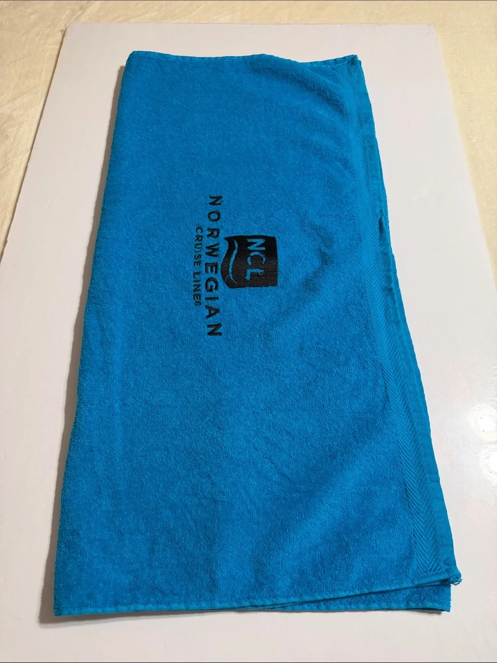 Norwegian Cruise Line Blue Logo Beach Towel NWOT